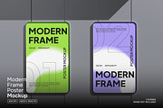 Frame Poster Mockup, an Advertising Mockup by Permadi Creative (Thumbnail 1 of 5)