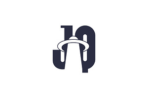 JQ or QJ logo and icon design