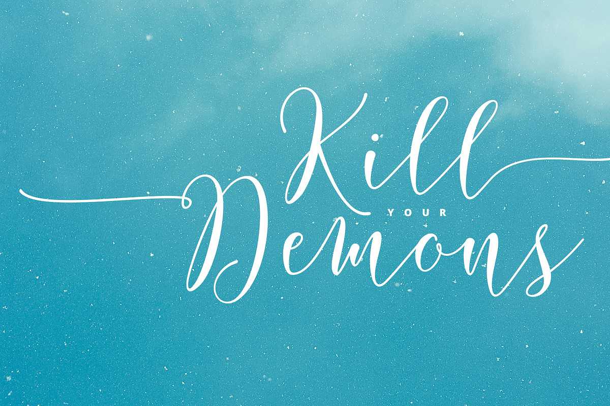 Update! Rosetica Smooth Script, a Script Font by FadeLine Studio (Photo 8 of 9)