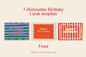 Full Color Birthday Greeting Cards, a Card Template by rzkaamlya