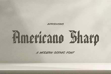 Americano Sharp Font