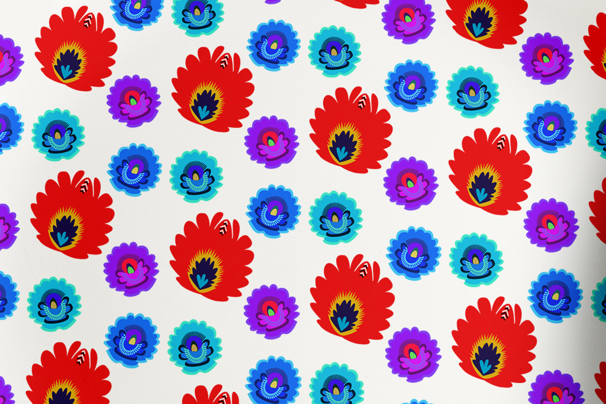 Polish Mexican Floral Pattern Pack, a Pattern Graphic by Design Unique (Photo 7 of 13)