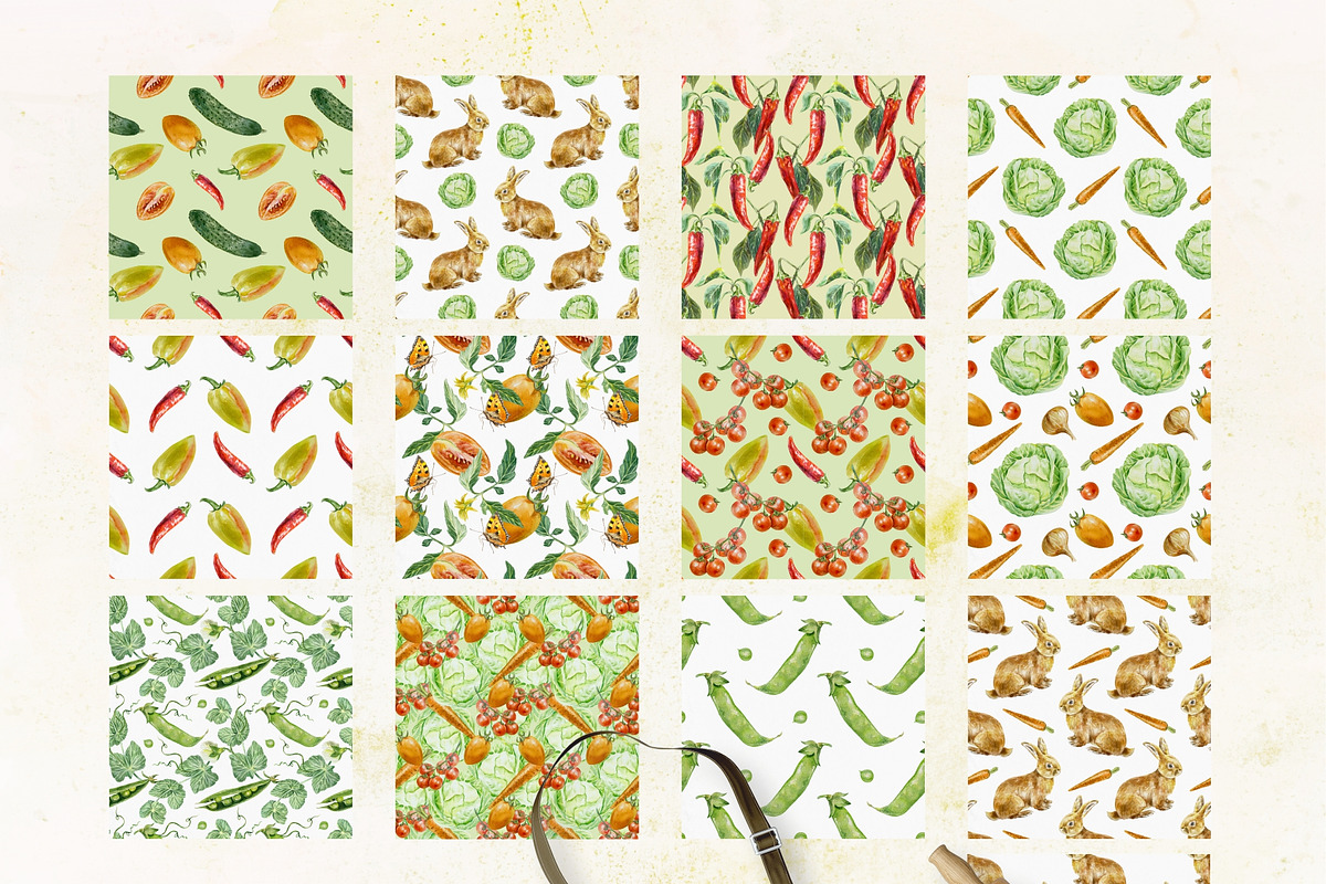Vegetables Watercolor clip art, a Food Illustration by Farida Bik (Photo 10 of 12)