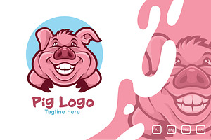 Pig Logo Vector