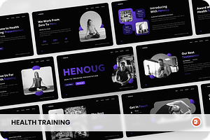 Henoug - Health Training Powerpoint, a Presentation Template by SquidPixey