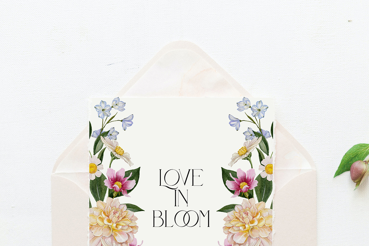 In Bloom Watercolor Florals, a Seasonal Illustration by Catch the Dream Art (Photo 5 of 14)