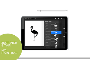 Procreate Brush Stamps - Birds