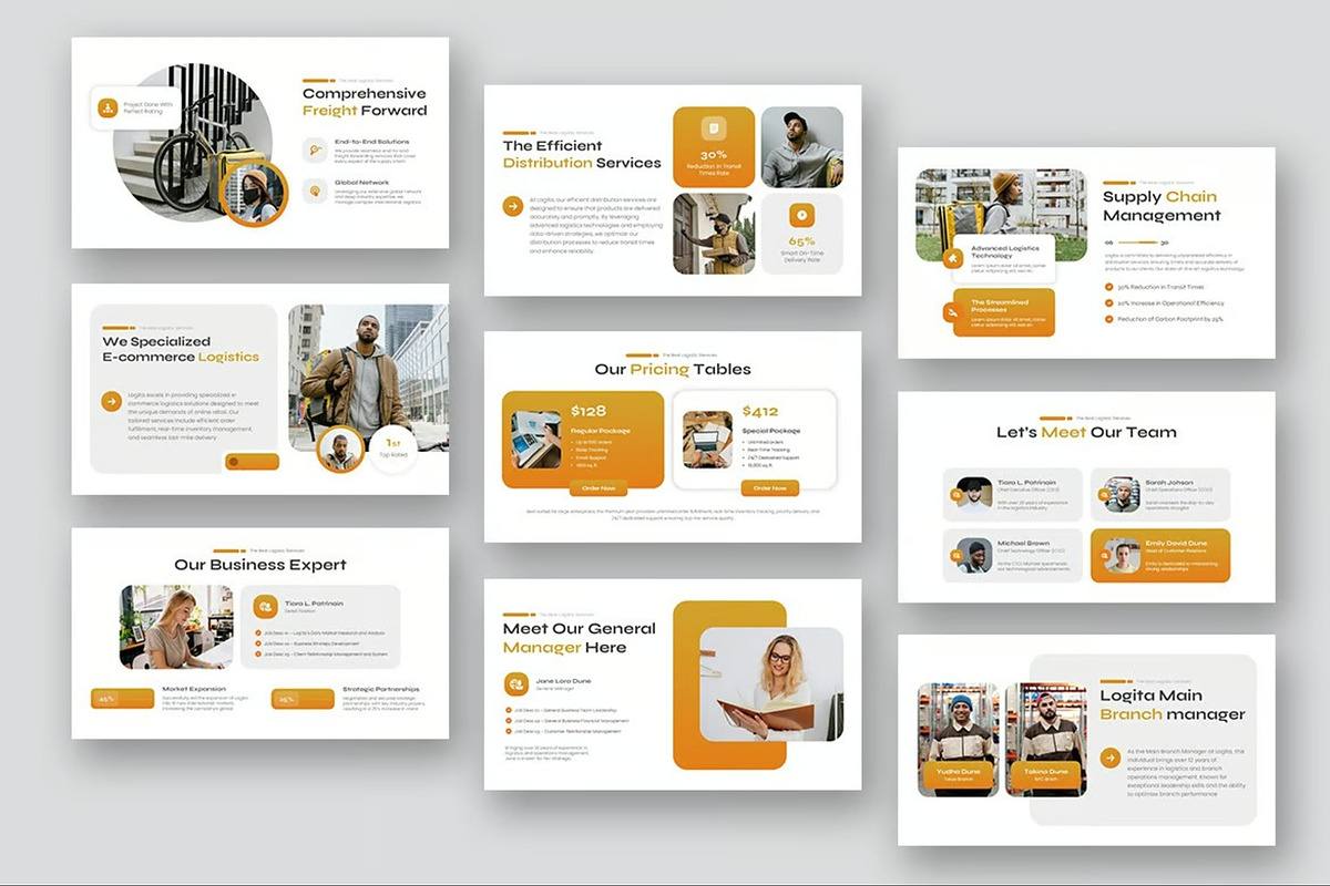 Logistics Keynote Templates, a Presentation Template by Fit-tee (Photo 9 of 10)