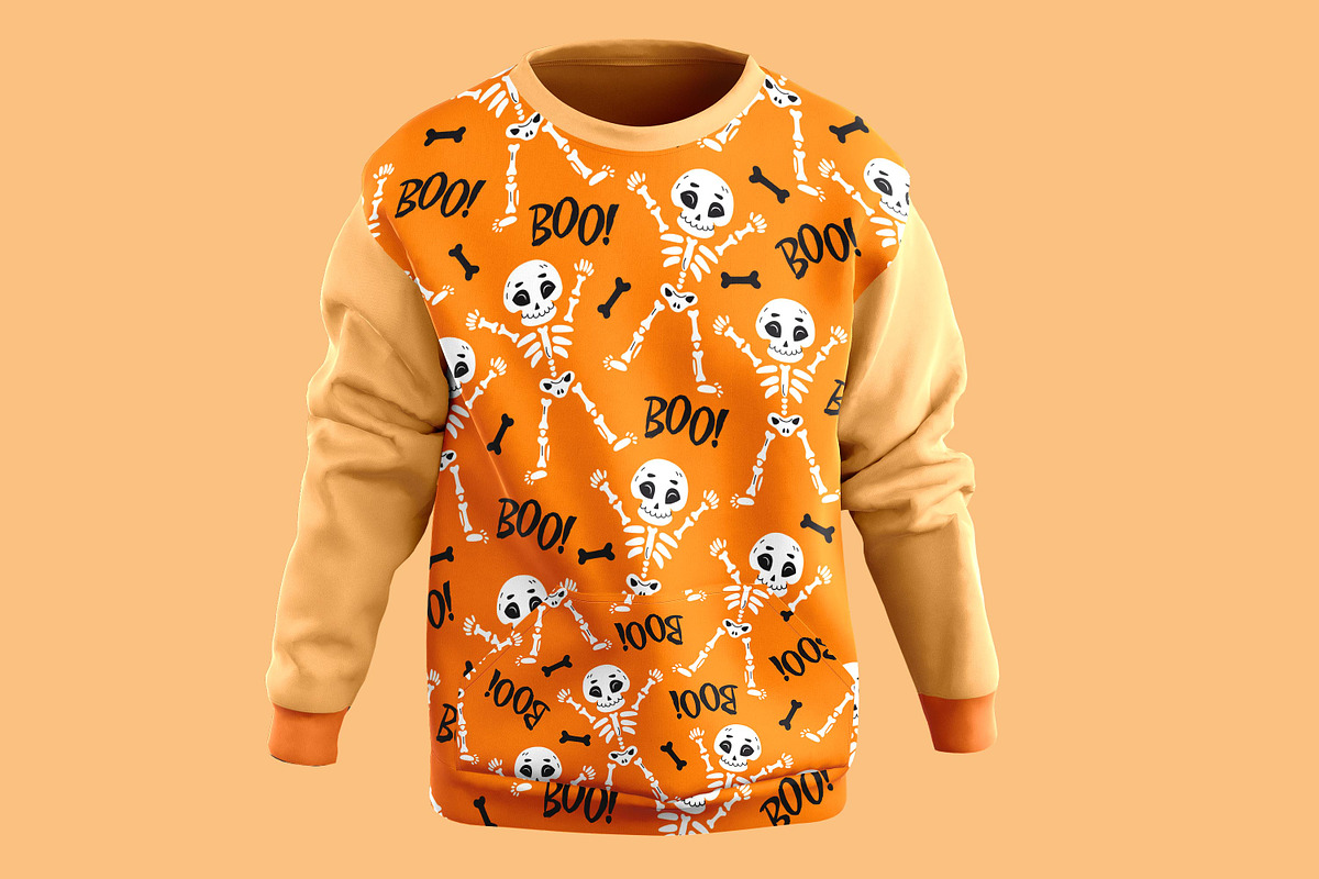 Skeleton Seamless Pattern, a Pattern Graphic by Digital Studio (Photo 2 of 5)