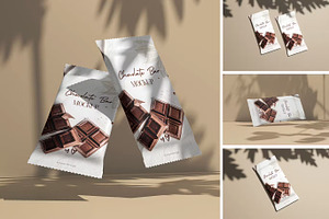 Chocolate Bar Mockup Set, a Packaging Mockup by PaperMoon