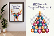 Groovy Disco Christmas, a Seasonal Illustration by Anna Design Studio (Thumbnail 6 of 12)