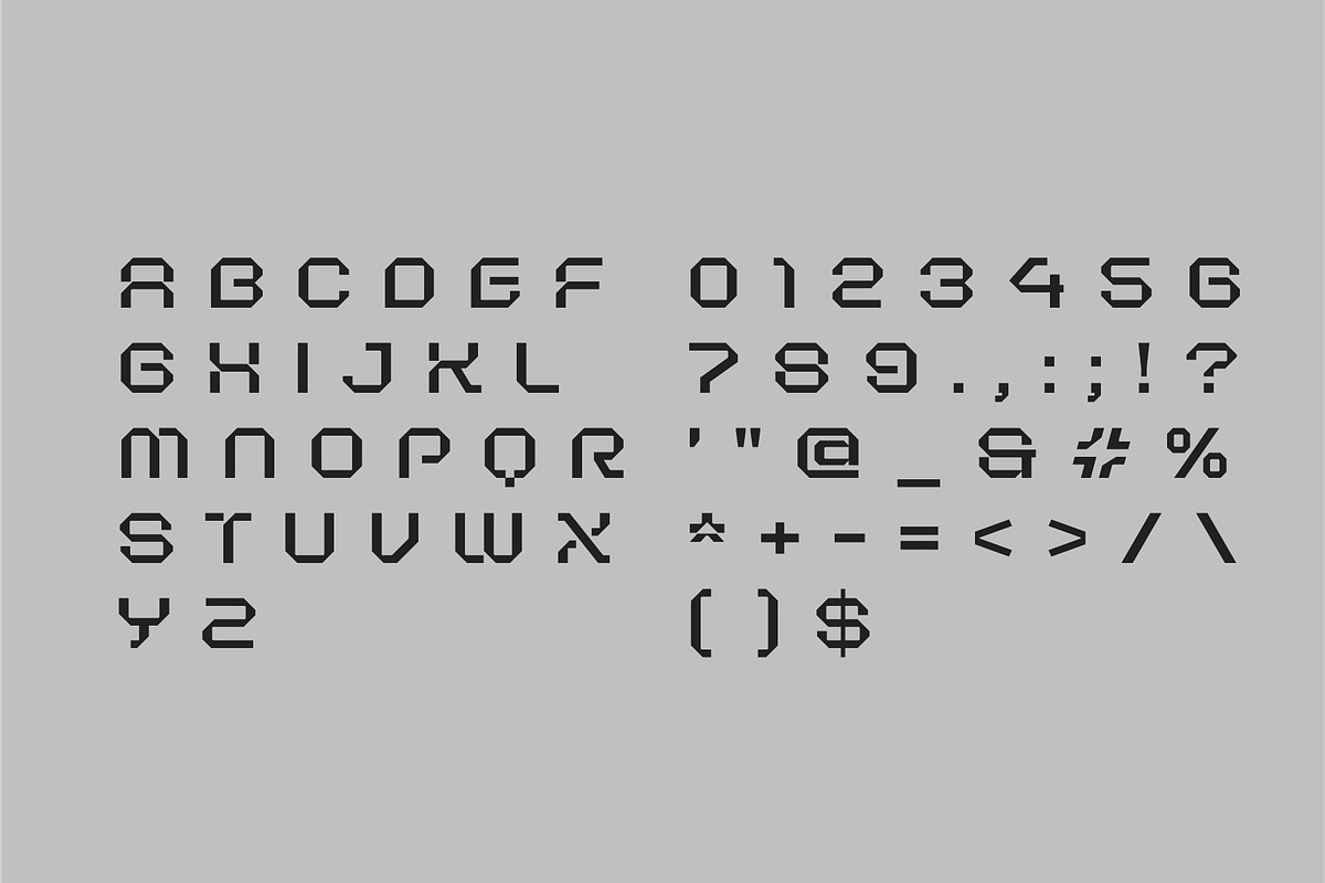 Oryn Bold Geometric Tech Font, a Sans Serif Font by Ebad Designs (Photo 2 of 9)