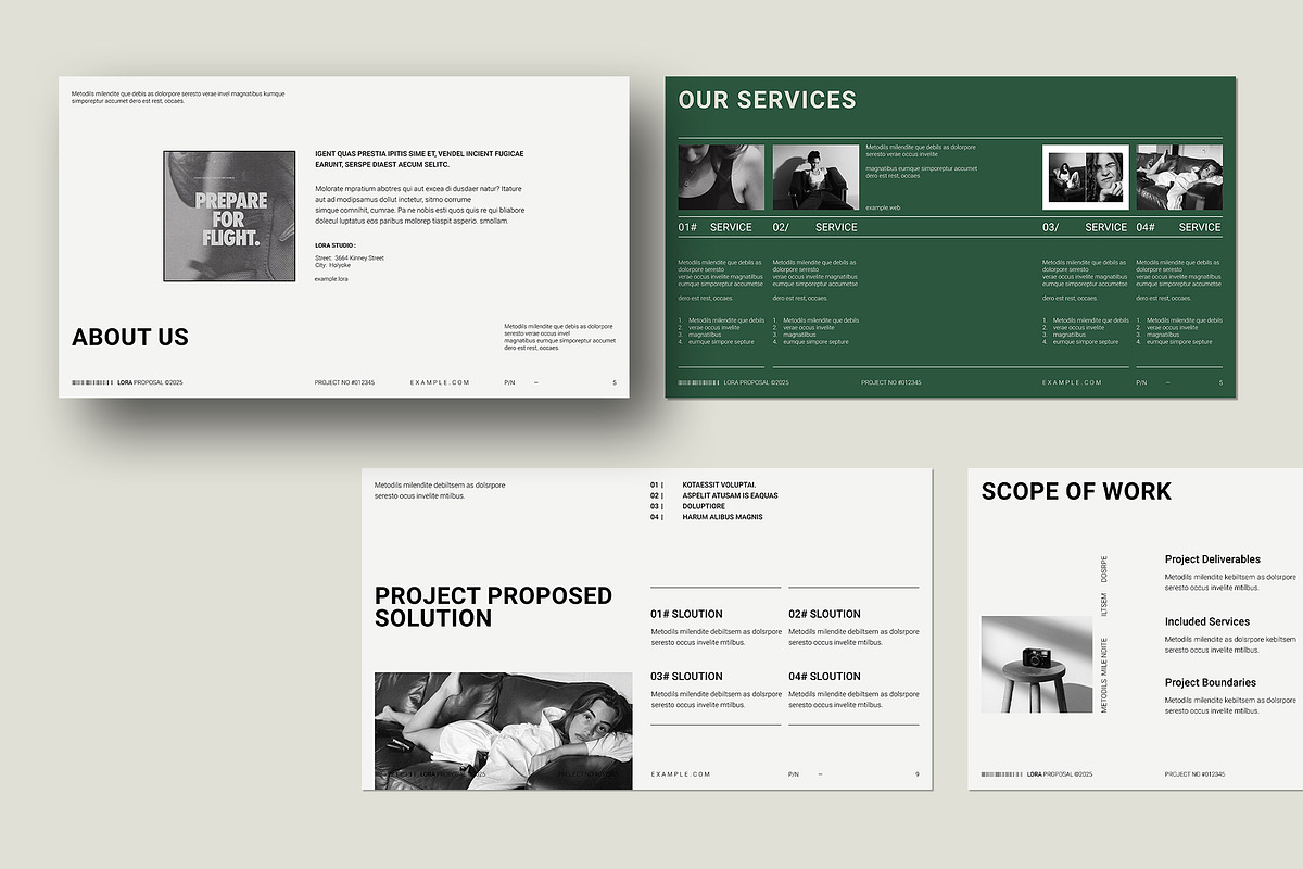 Minimal Proposal Presentation, a Presentation Template by Olion Lora (Photo 5 of 12)
