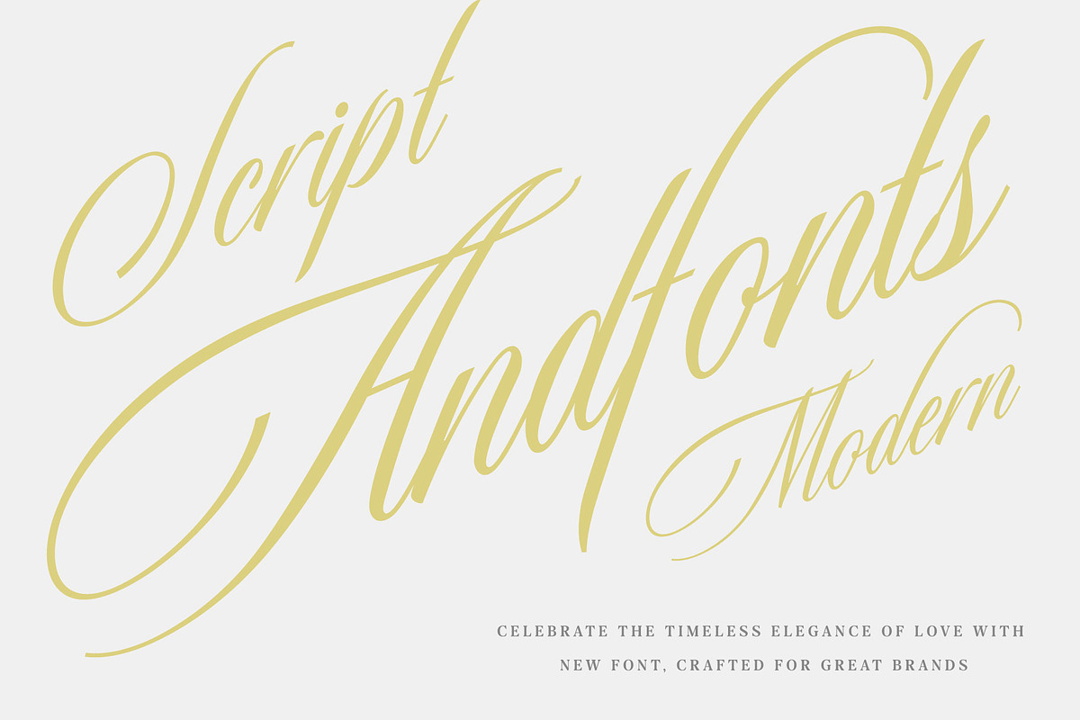 New Freya - Modern Classic Script, a Script Font by Andfonts (Photo 1 of 5)
