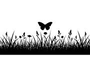 Floral Grass Border Silhouette Bundl, an Illustration by Amazin_art (Thumbnail 23 of 51)