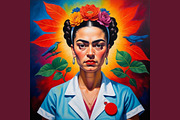 Nurse Art Midjourney Prompts, a Background Graphic by Design Laz (Thumbnail 5 of 7)