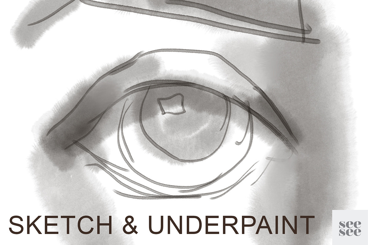 Procreate Mixed Media Brushes preview 3