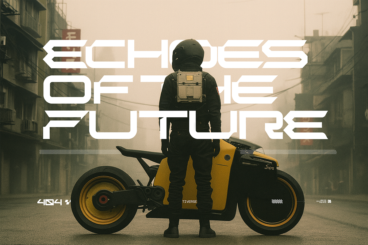 Gluf-Futuristic Font, a Sans Serif Font by Fortunes Co (Photo 8 of 8)