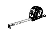 Tape Measure Tool Silhouette Bundle, a Graphic by Designer_Momina (Thumbnail 9 of 10)