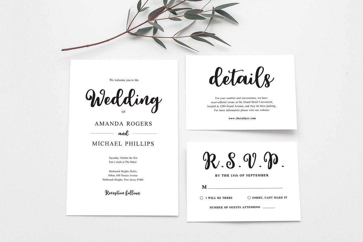 Wedding Invitation Suite, a Templates & Theme by DevineWedding (Photo 3 of 4)