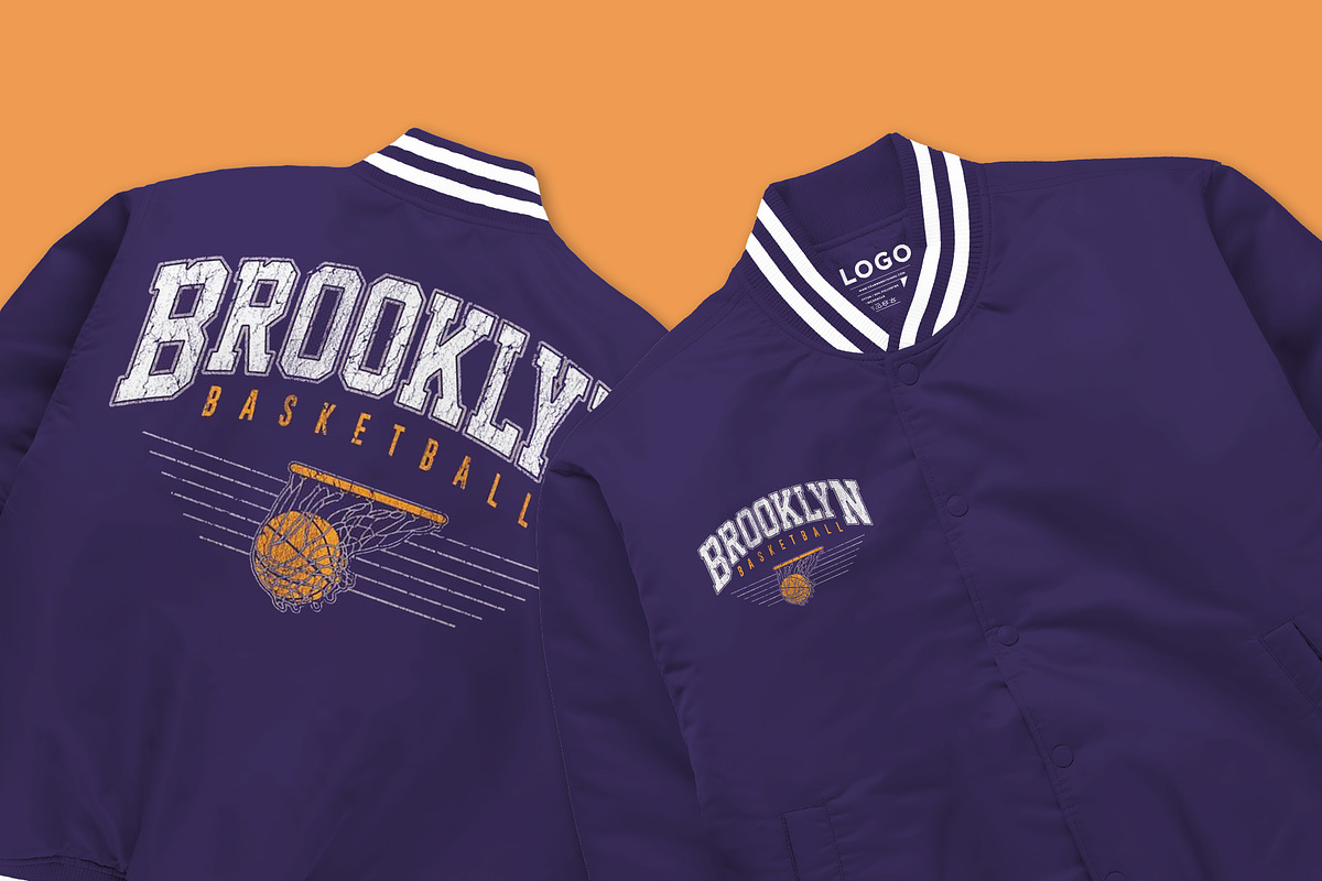 Varsity Jacket mockup psd front back, a Hoody Mockup by NH graphic (Photo 9 of 10)