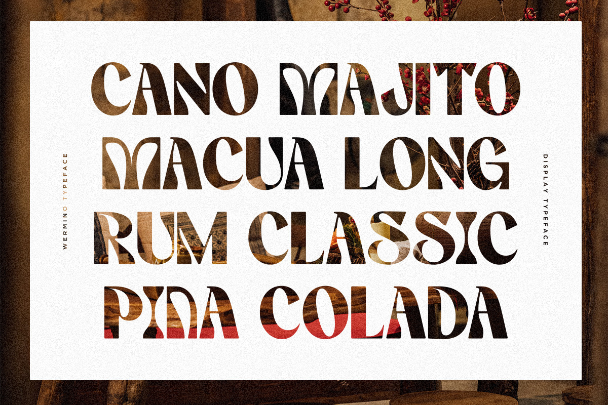 Wermino | Display Typeface, a Serif Font by Pentagonistudio (Photo 5 of 11)