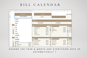 Google Sheets Bill Tracker 2024