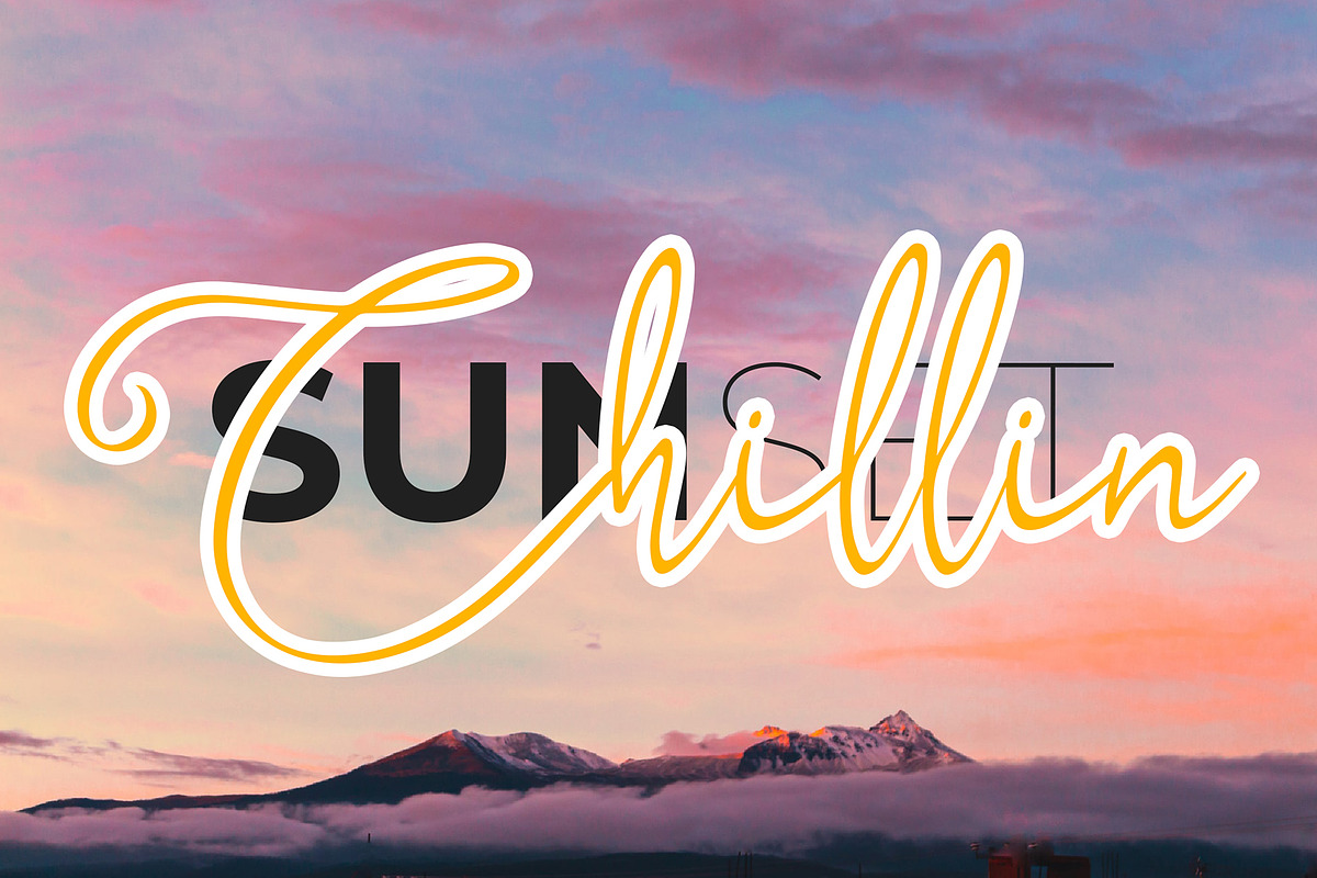 Vilona Calligraphy Script Font, a Script Font by Giant Design (Photo 8 of 10)