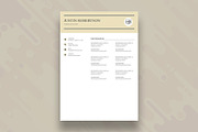 Resume Template, a Resume Template by DesignDevisers (Thumbnail 4 of 10)