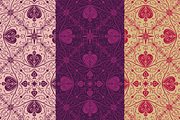 Golden Folkheart Seamless Pattern, a Pattern Graphic by dxxb studio (Thumbnail 3 of 3)
