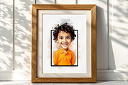 Watercolor Cartoon Portrait Art, an Action Add-On by MRI STUDIO (Thumbnail 10 of 24)
