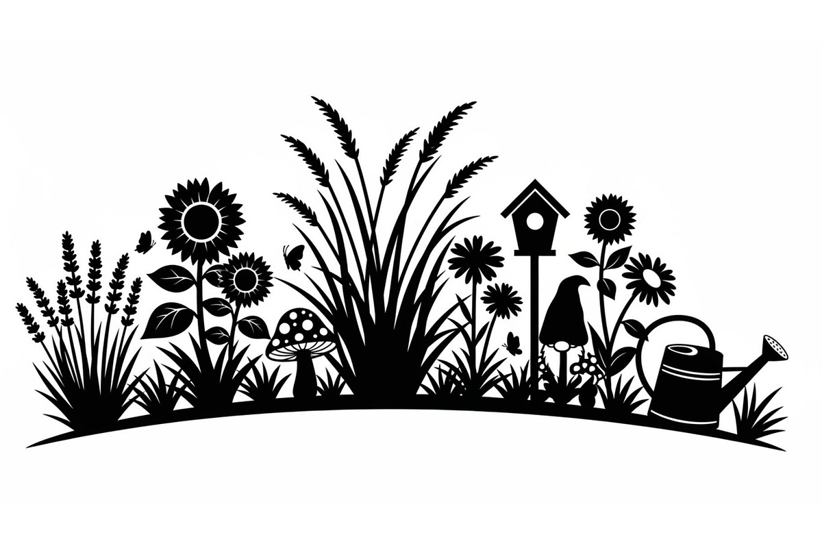 50 Garden Frame Silhouette Bundle, an Illustration by musafir_fashion (Photo 50 of 51)