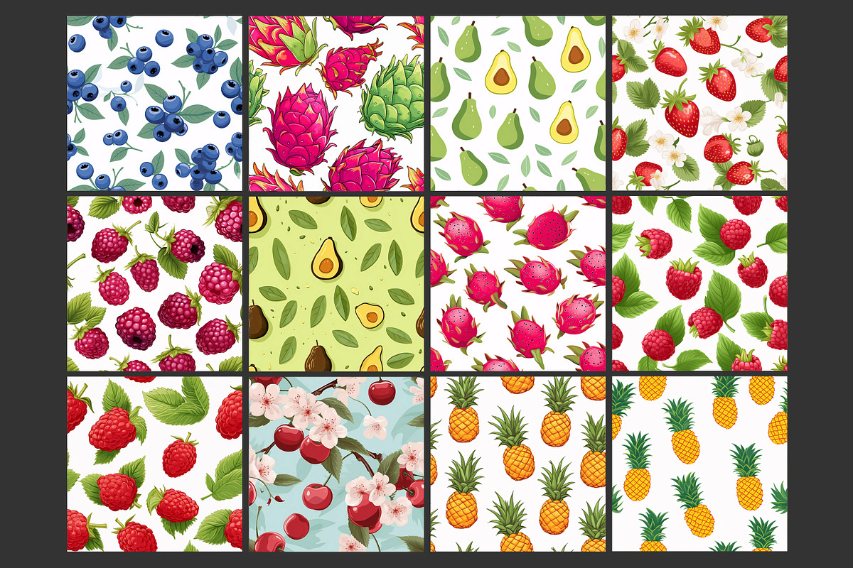 Fruits Seamless Pattern, a Pattern Graphic by Forhadx5 (Photo 11 of 16)