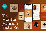 Mentor/Coach Clean Insta Kit | CANVA, a Social Media Template by Elokka Std. (Thumbnail 1 of 9)