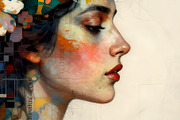 Women in Reflection, a Person Illustration by Sharon Schwalbe (Thumbnail 6 of 6)