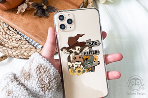 Boo Heifer Autumn Farm Sublimation