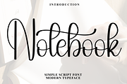 Notebook, a Handwritten Font by FreshTypeINK (Thumbnail 1 of 8)