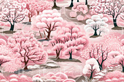 SAKURA SERENADE Toile De Jouy, a Pattern Graphic by RefinedFantasyStudio (Thumbnail 8 of 9)