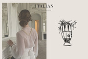 Italy abstract line art. Wedding svg, a Decorative Illustration by Summer Nightingale Art (Thumbnail 2 of 5)