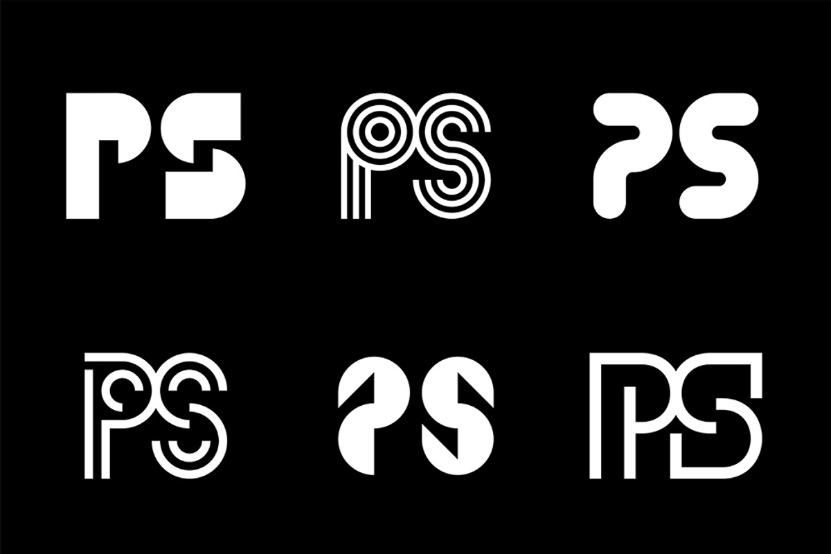 Set of letter PS logos, an Object Graphic by NataliiaVolyk