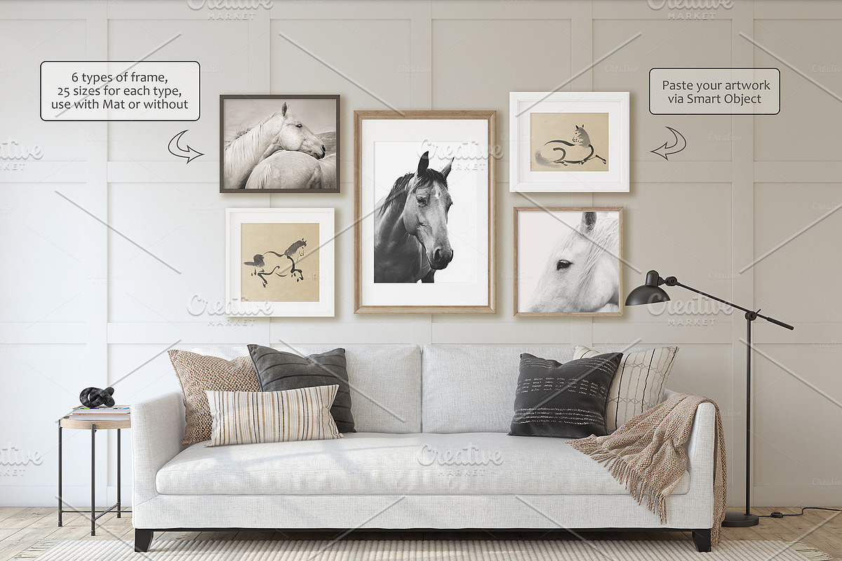 GRASIE'S HOME Wall&Frame Mockups, a Poster Template by MyHomeMockups (Photo 6 of 12)