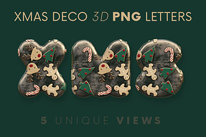 Christmas Deco - PNG Alphabet