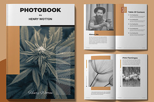 Photo Book Magazine Template Layout