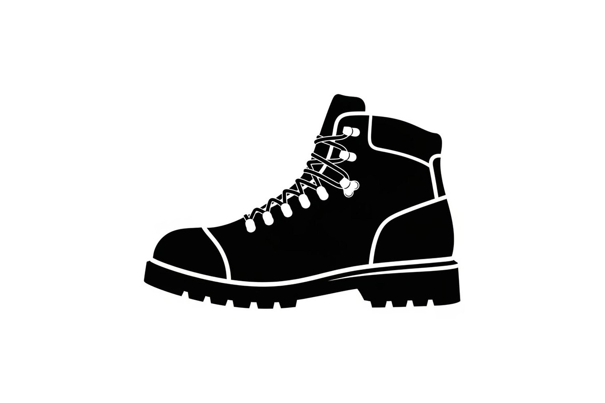 Rugged Hiking Boot Silhouette, a Graphic by hafijul (Photo 3 of 9)