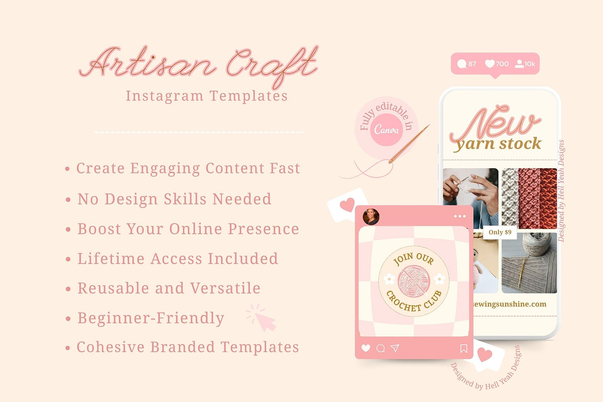 Artisan Craft Branding Starter Kits, a Branding & Logo Template by Hell Yeah Designs (Photo 14 of 19)