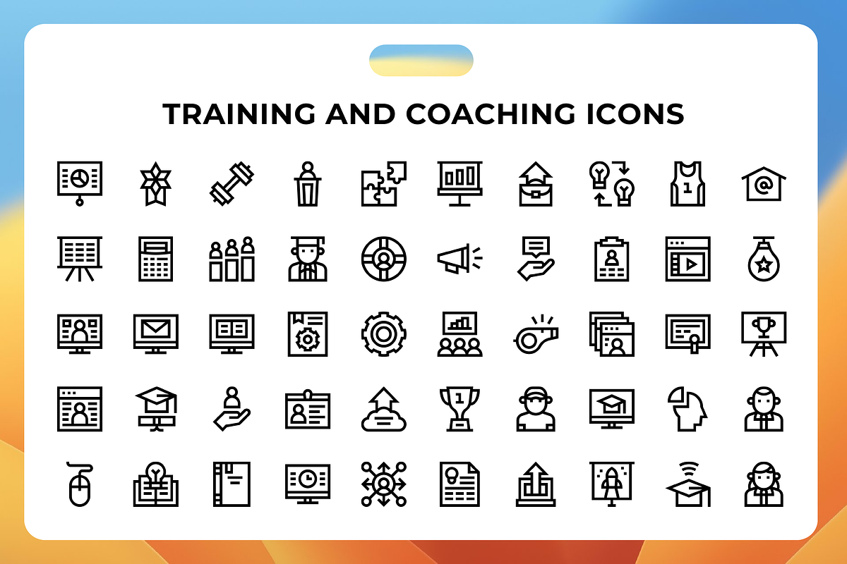 Training And Coaching Icons, a Duotone Icon by Wencory (Photo 1 of 3)