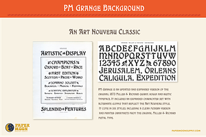 PM Grange Art Nouveau Typeface