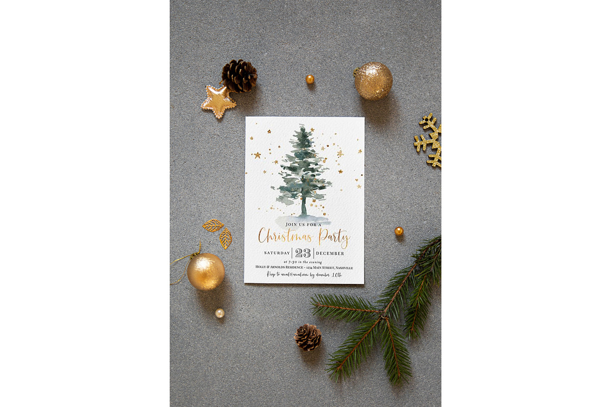 Сhristmas 5x7 Card Mockup, a Product Mockup by ILoveMockupDesign (Photo 6 of 9)