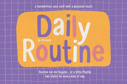 Daily Routine Friendly Handmade Sans, a Sans Serif Font by AnMark