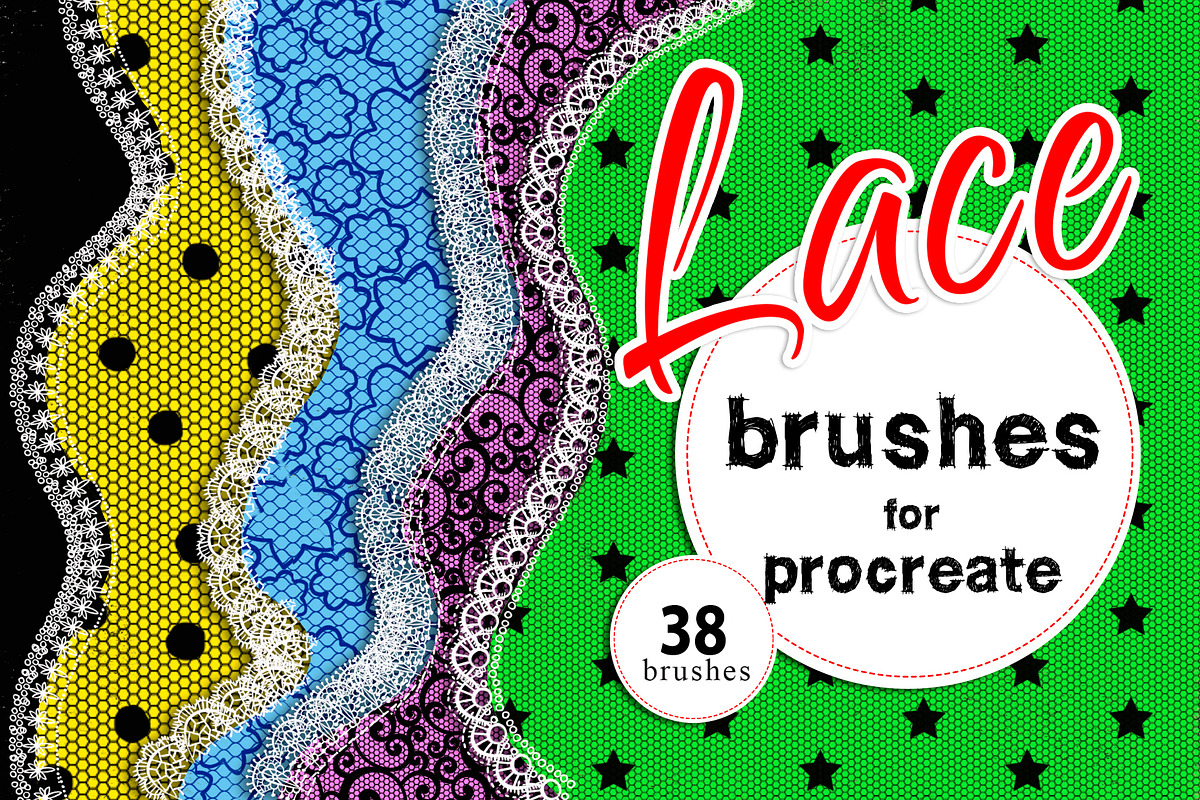 lace Procreate Brush Set, a Brush Add-On by Irena Matiash shop (Photo 1 of 13)